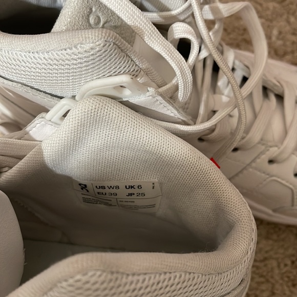 Roger clubhouse mid sneakers  Size USW8 All white Used - Picture 7 of 9